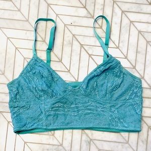 Free People Turquoise Lacey Bra